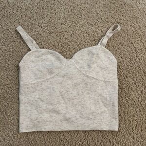 Aritzia wilfred knit crop top